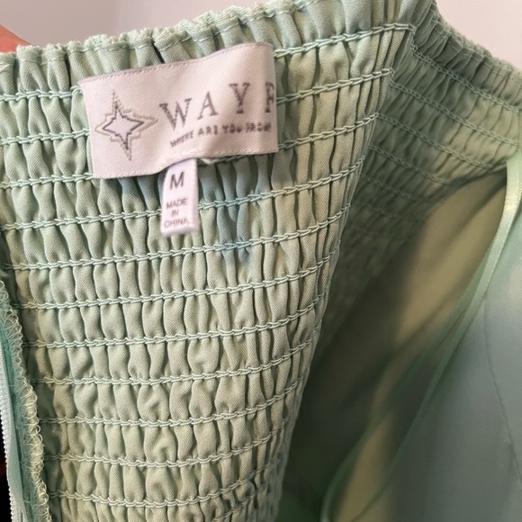 Wayf Light Green Sweetheart Neckline with Seamed Cups Mini Dress - Picture 7 of 15